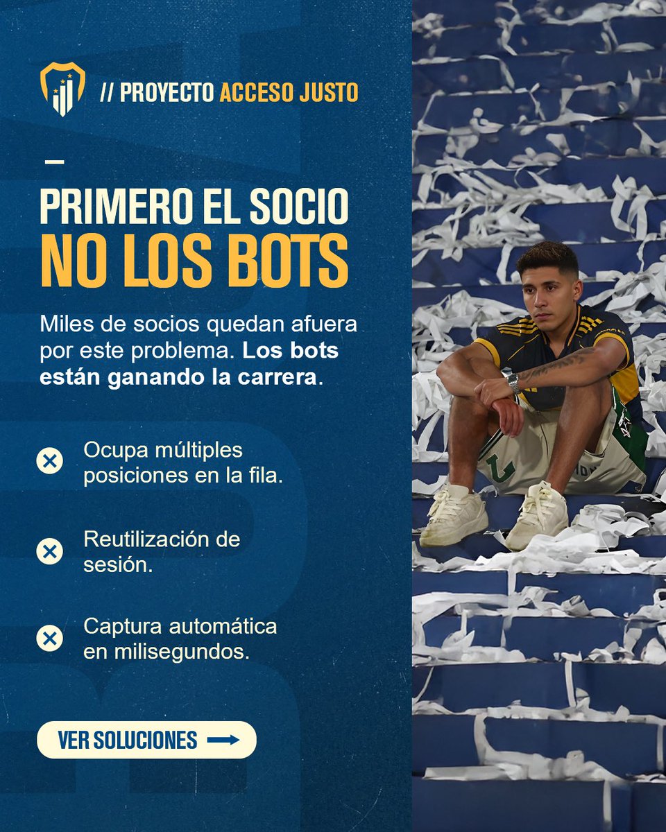 bocaprofesional's tweet photo. Entregamos al Club un anexo del proyecto Acceso Justo a La Bombonera, enfocado específicamente en el problema de los bots.

Este material surge a partir de debates y aportes de socios e hinchas que vienen participando de nuestro espacio abierto de discusión, y busca sumar soluciones reales a una de las principales trabas del acceso actual.

Seguimos trabajando para que el acceso sea más justo para los socios 💙💛💙

#Boca #CABJ #Bombonera #BocaJuniors