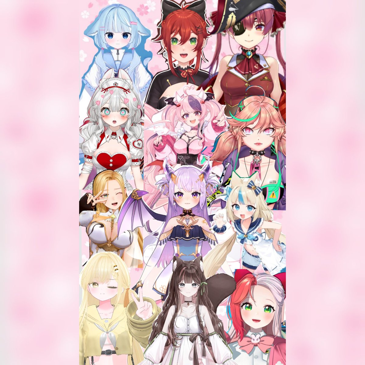 Alcune delle vtuber che seguo