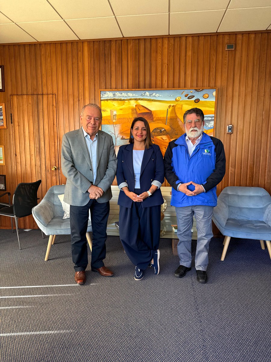 DiputadoBerger's tweet photo. Reunión con la alcaldesa de Valdivia, Carla Amtmann, y el gobernador Luis Cuvertino para abordar la situación del vertedero de Morrompulli y los proyectos de relleno sanitario y reciclaje. https://t.co/cPL1VBi5J8