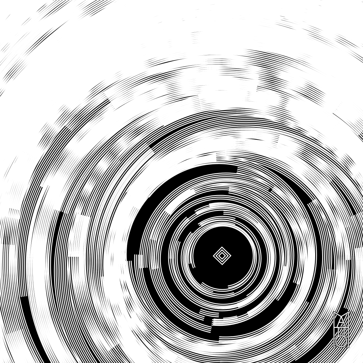 MonkMatto's tweet photo. 'At the Still Point of the Turning World: Algorithmic Self Portrait, 2025' mint closes in 24 hours on @artblocks_io 

They're 0.015 Eth per mint, and currently there are 33 pieces in the collection (Thank you minters!). These are animatable, and plottable. Here are the latest 4. https://t.co/3kLbrdvoVp