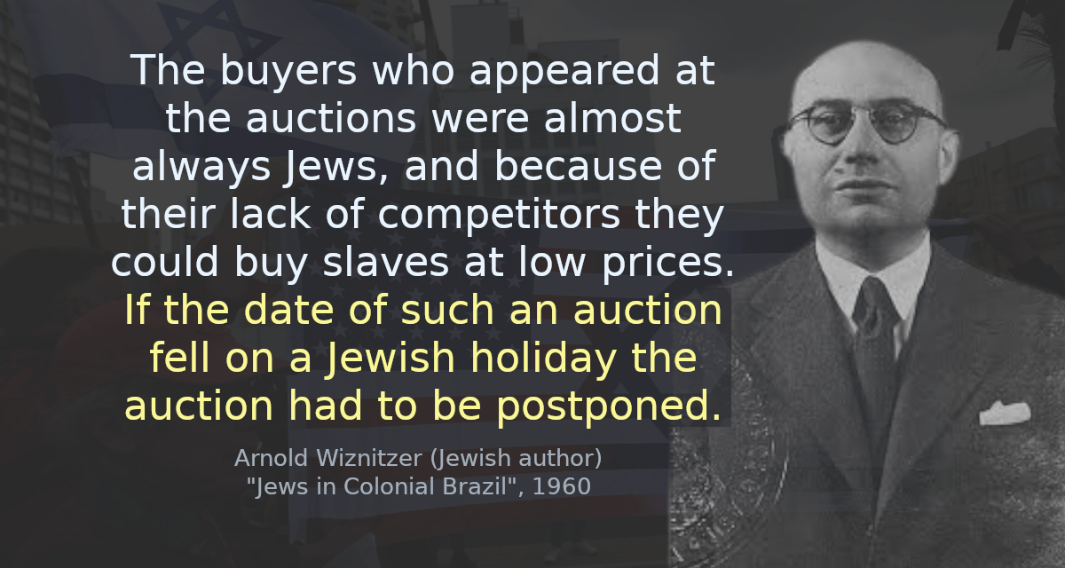 Classicist9999's tweet photo. @Littoria14 You are basically calling for a 'Holocaust.'

Especially, after blacks learn why the slave auctions were closed on jewish holidays. https://t.co/JPlnqjBZ3B