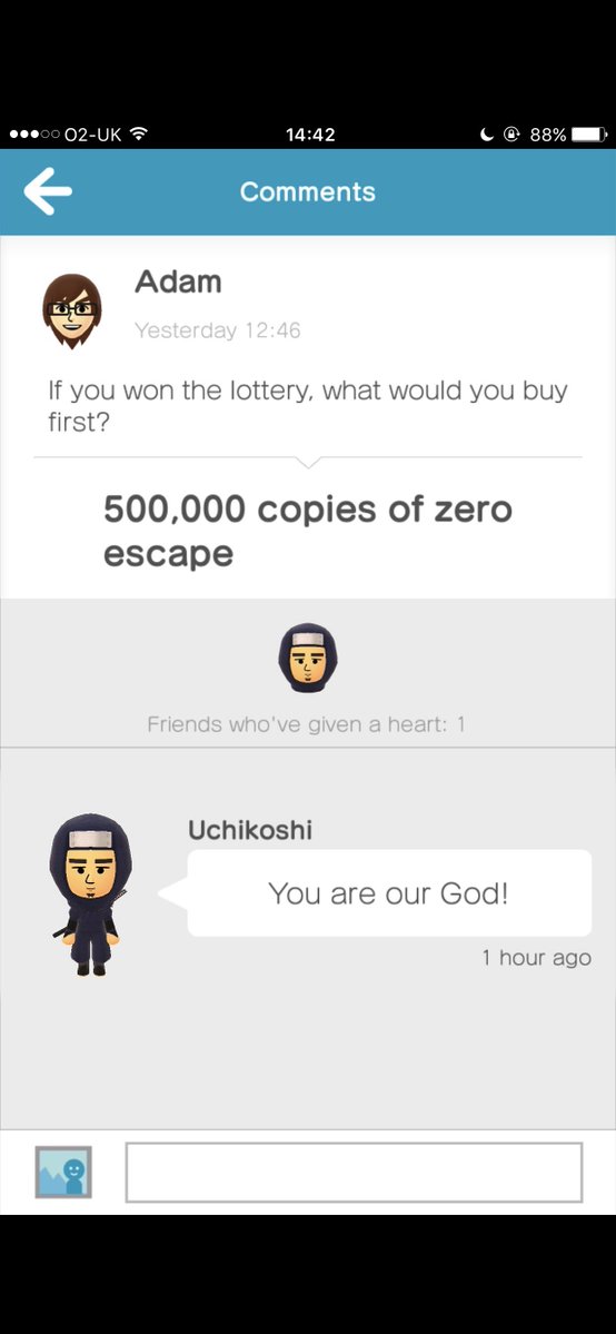 Zero Escape creator Kotaro Uchikoshi was my bestie on it.