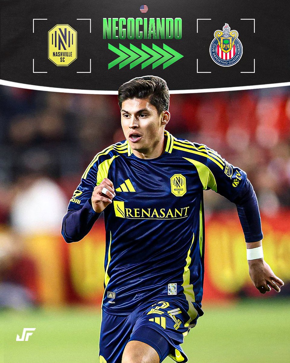 🚨¡DE ULTIMO MOMENTO! 🇺🇸 🇲🇽

🤝EXCLUSIVA: Tengo entendido que existen negociaciones entre Chivas y Nashville SC por Jonathan Perez(23) 

🪽El extremo por derecha jugó 25 partidos la pasada temporada 

Días clave los que se vienen