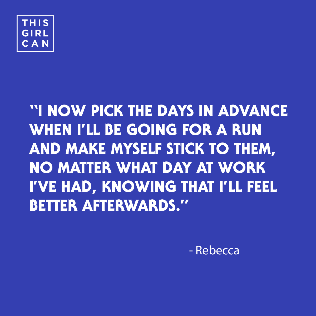 TGCRunning's tweet photo. We all know that feeling of getting home from work and the last thing we want to do is go for a run.

How do you motivate yourself on those days?

#ThisGirlCan https://t.co/KTq7xJ1sj1