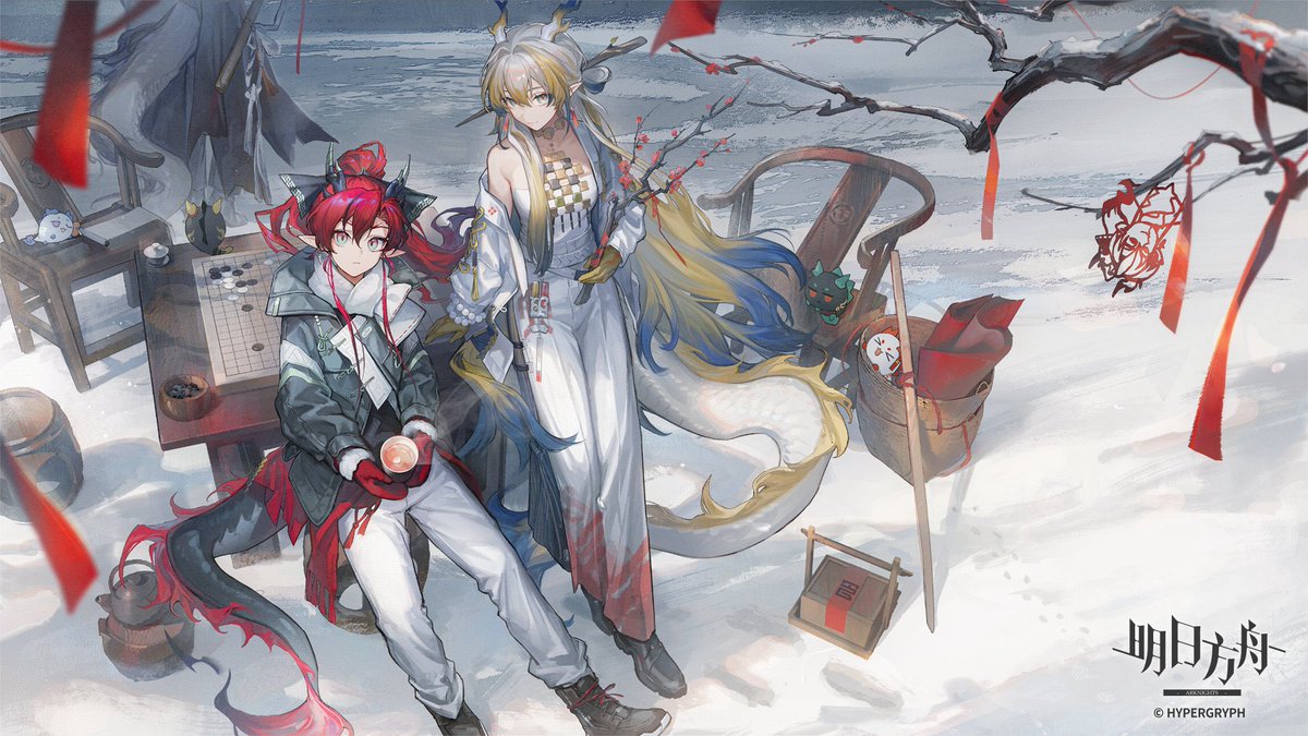 Absolutely love this picture. On one hand we got Yu wearing a proper winter outfit he got his jacket and scarf and even a cup of coffee to go with it
 and then we have Shu who is thugging it out in her usual outfit. Shoulders out and everything like girl aren’t you cold?!!?!