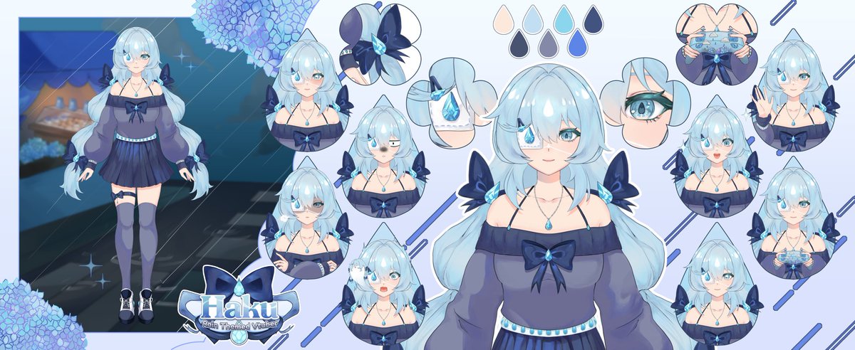 ୨୧ִׄHaku 💧ִ | Rain Vtuber💧💎 🌧️|Twitch Affilate tweet media