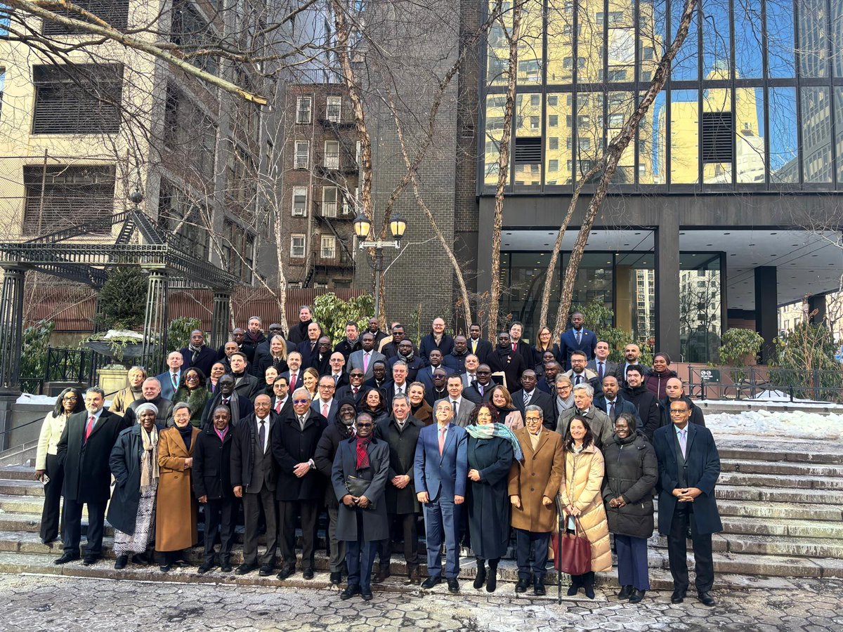 PeterHuleNYi's tweet photo. Today’s meeting between the African Union and the European Union on PR level in NY was highly encouraging. Together, 81 countries represent nearly half of the membership of the United Nations. By working together, we can advance many shared priorities and goals. https://t.co/2EvYDNPsfa