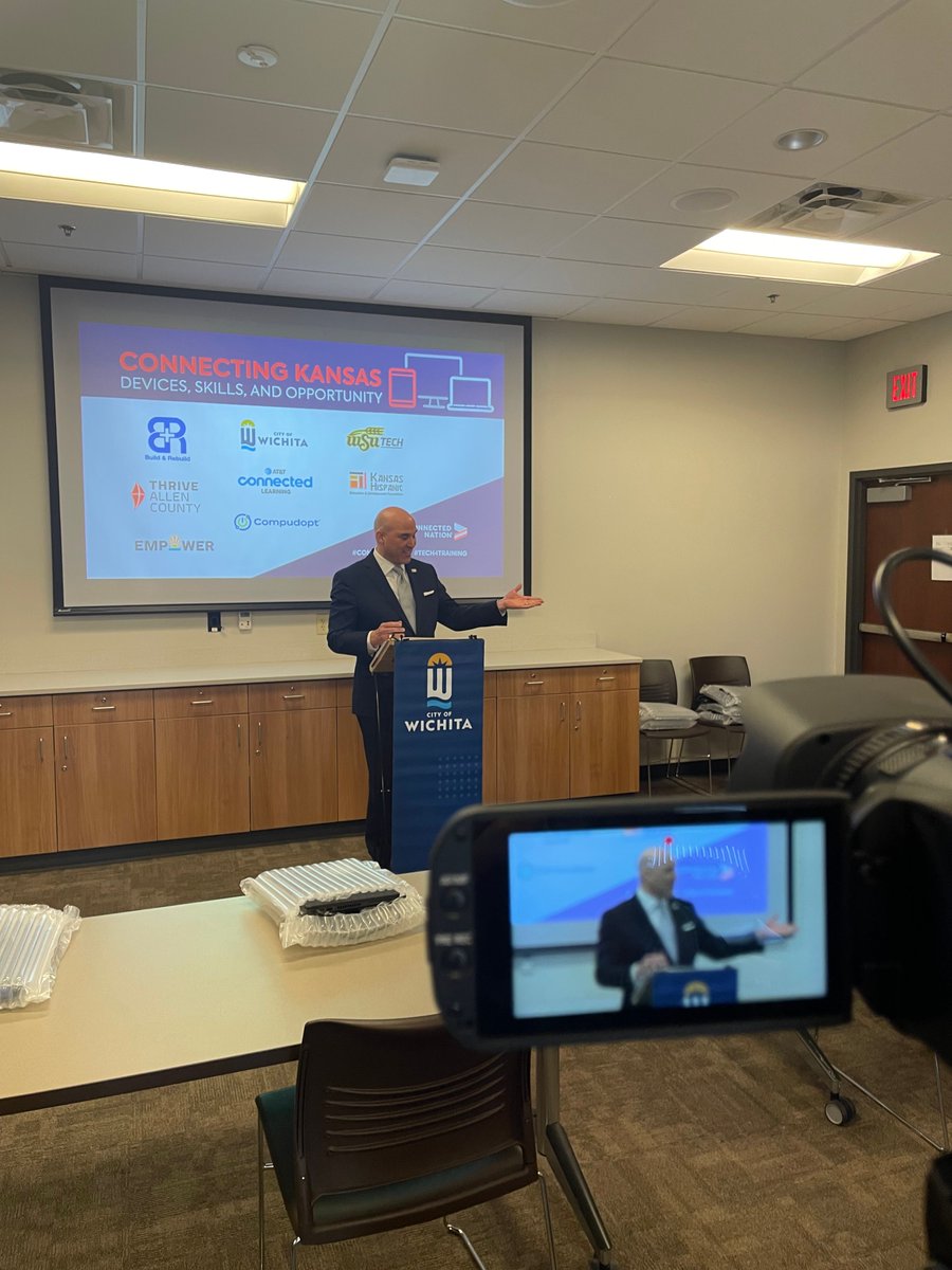 #ConnectedNation, AT&amp;T, the city of Wichita, Build &amp;Rebuild, Empower, Kansas Hispanic Education &amp; Development Foundation, and Thrive Allen County announced today that they are providing 200 laptops and digital skills to Kansas residents throughout the Wichita area.