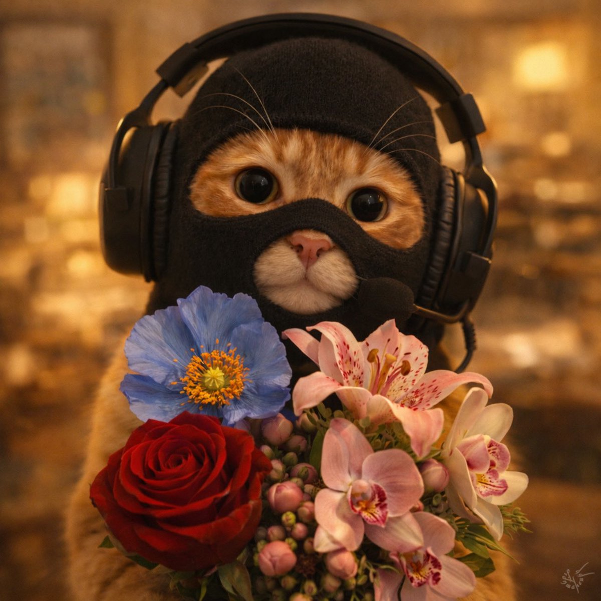Day 148 of new $MASK PFP:

this cat found some flowers 🌺🌷