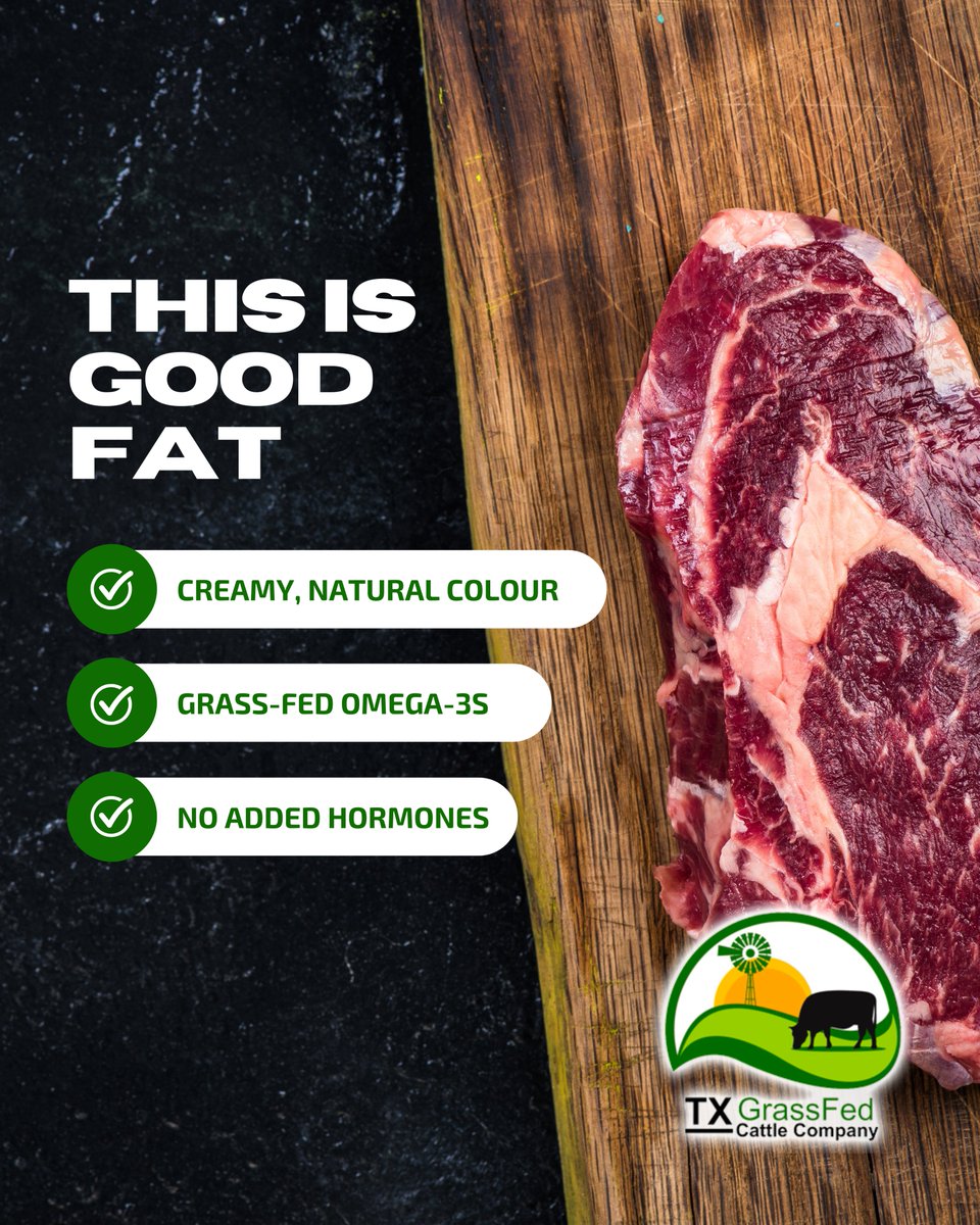 Grass-fed beef naturally has a creamier fat colour, not bright white.
It’s a reflection of how the cattle are raised, what they eat, and the quality of the beef. 👏