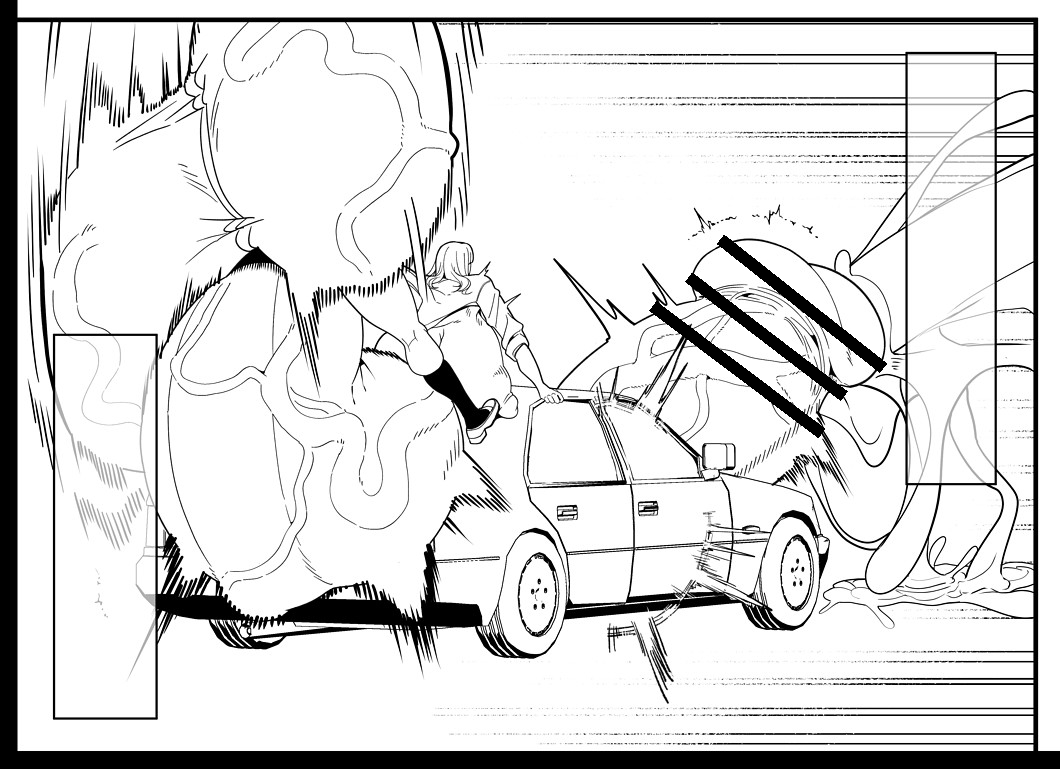 ふたなりカーセックス 