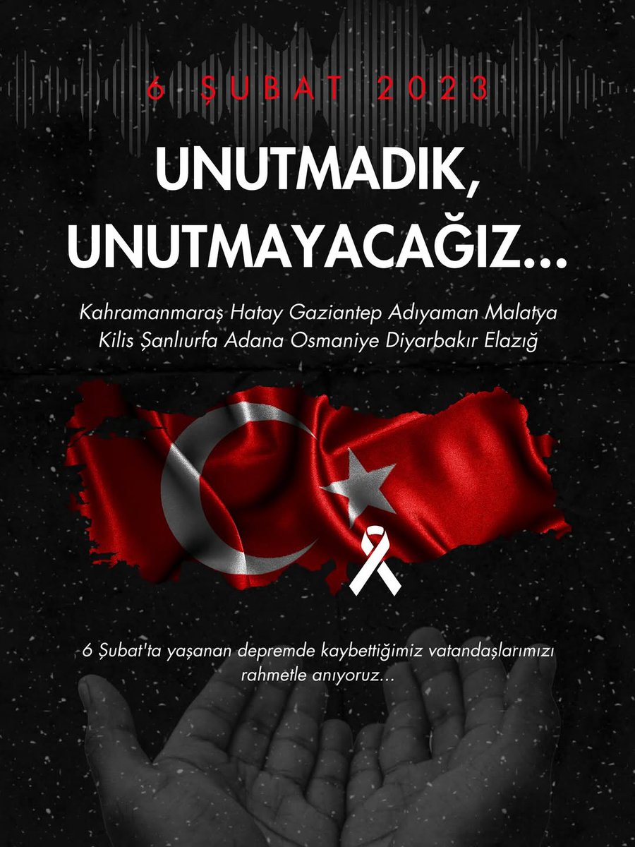 Yıllar geçse de acısı ilk günkü gibi... Unutmadık,unutmayacağız.

#6Şubat