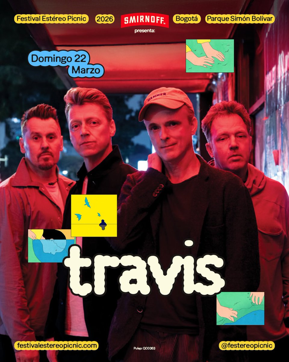 musictrendscol's tweet photo. TRAVIS se une al #FEP2026 para el Domingo 22 de marzo, en reemplazo de Aitana 🚨 https://t.co/ToANRaP57v
