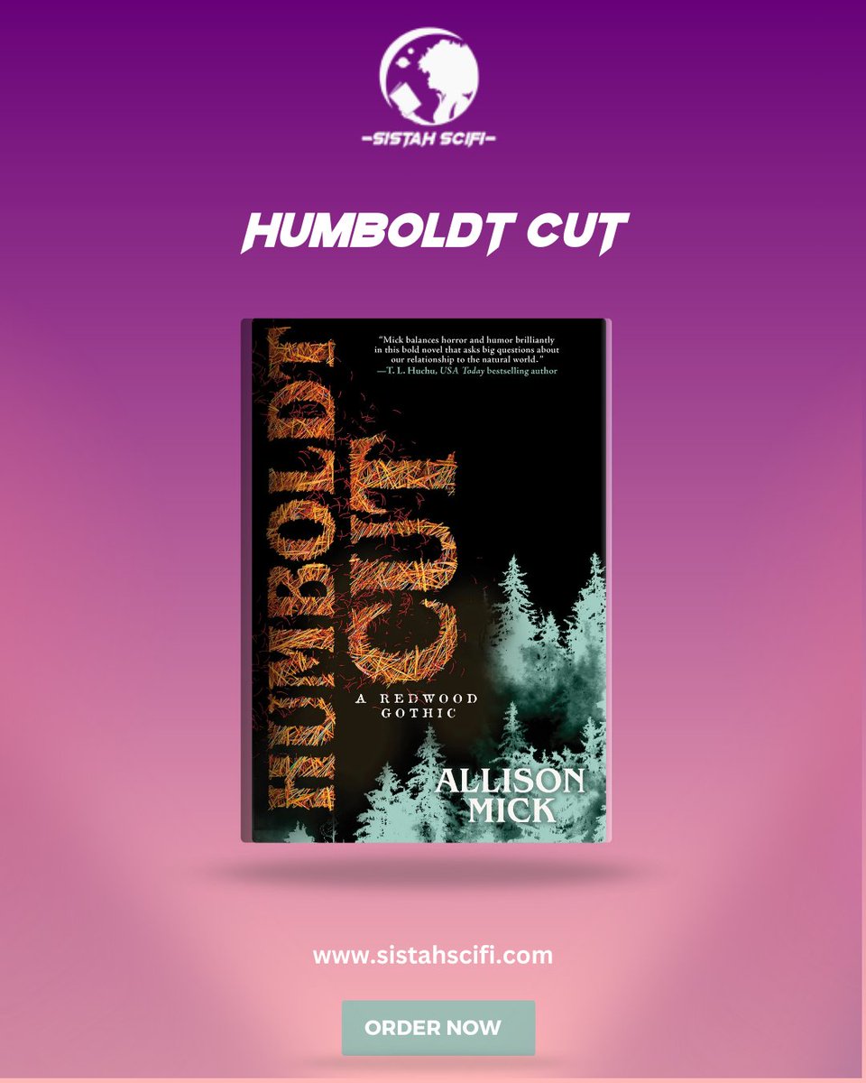 SistahSciFi's tweet photo. 🌲📖 Eco-horror in the redwoods 📖🌲

Allison Mick’s debut novel, Humboldt Cut, is earning praise from @sfchronicle for its haunting take on grief, labor, capitalism &amp; the living earth. 

👉Purchase: https://t.co/VkKr9yGzMz or check it out from your #locallibrary.

#SistahScifi https://t.co/muvgCbOkdI