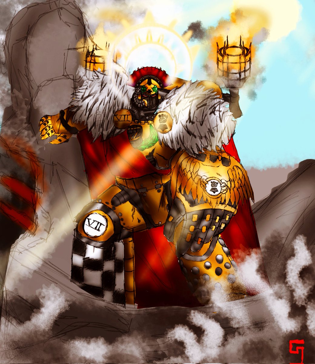 first art of the year 
#WarhammerArt #imperialfist