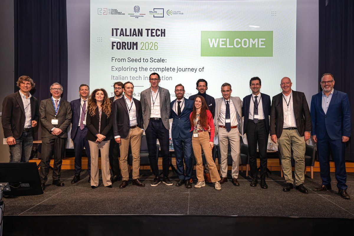 ItalyinZurich's tweet image. 🚀 #ItalianTechForum 2026 at Technopark #Zurich: Italy and Switzerland came together to explore the #FromSeedToScale journey of Italian tech innovation. A true “Sistema Paese” delivering real value and global impact. 🇮🇹🇨🇭