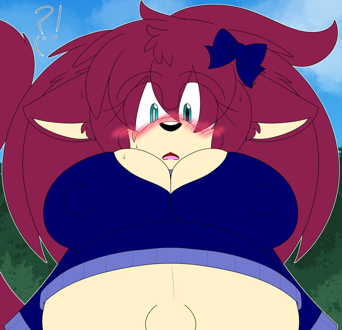 Have a Preganan Brandy who can't see where she's going