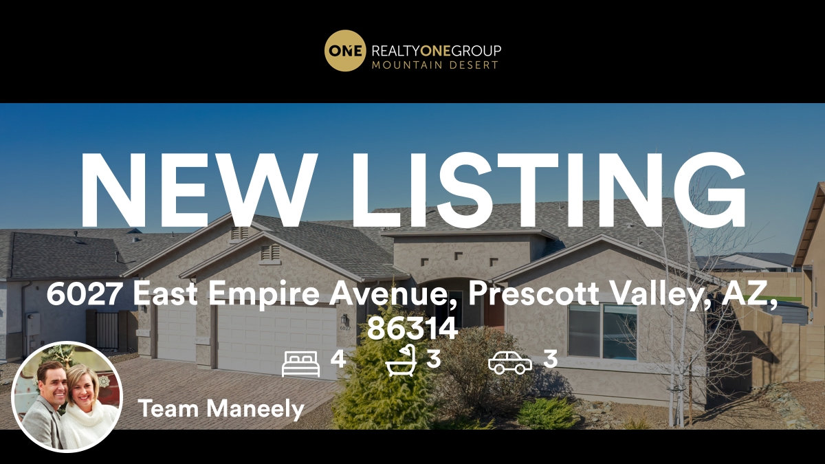 TeamManeely1's tweet photo. 🛌 4 🛀 3 🚘 3
📍 6027 East Empire Avenue, Prescott Valley, AZ, 86314

Our team’s latest listing on RateMyAgent
AZ  SA652998000
https://t.co/4eKYqPLi6n

...
#ratemyagent #realestate #Team_Maneely https://t.co/e6WExljukA