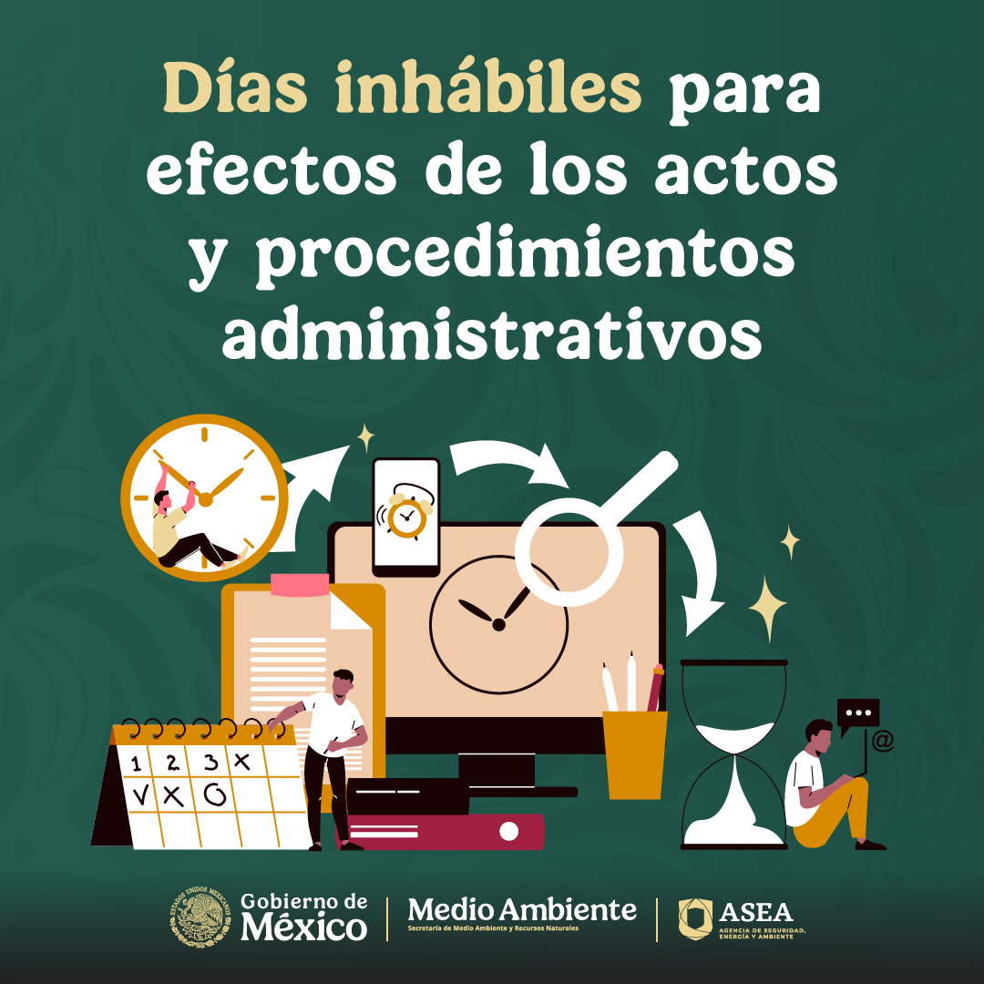 agencia_asea's tweet photo. 👋Persona Regulada, guarda esta publicación.😀

📳Estos son los días inhábiles del año 2026 y de enero de 2027 para efectos de los actos y procedimientos administrativos tramitados ante la ASEA. https://t.co/0JTGgrOERJ