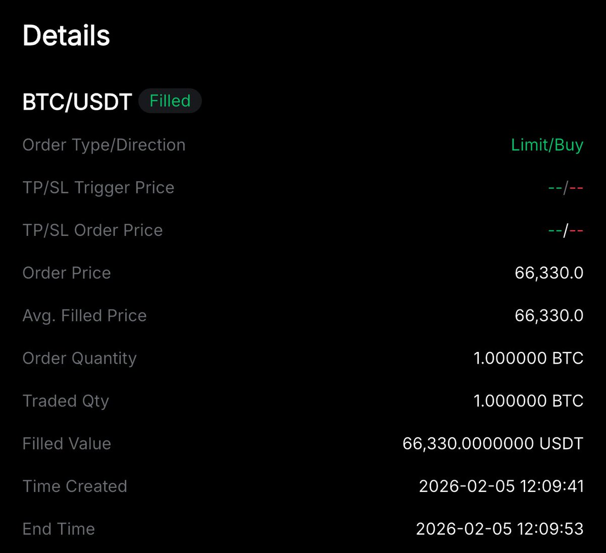 🟠 HOY NO MIRAMOS EL MERCADO.
HOY LO ENFRENTAMOS. 🟠

Acabamos de comprar Bitcoin.
No porque “se vea bonito el gráfico”,
sino porque entendemos dónde estamos parados.

🧠⚙️ 1 BTC
💰 66,330 USDT
📍 Spot. Sin prisa. Sin miedo. Sin ruido.

Aquí no se persigue el precio.
Aquí se