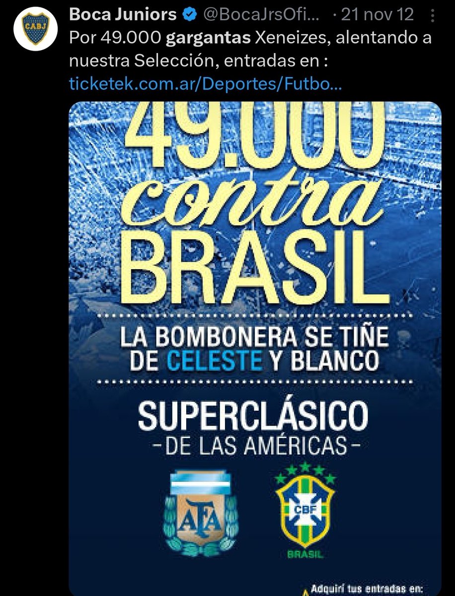 Joacmillo's tweet photo. Qué pasó de 2012 para acá en Boca para que sume casi 10.000 personas? https://t.co/Tr3OvaVSao