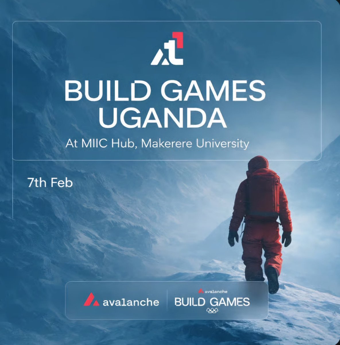 web3_muk's tweet photo. Join us this Saturday for a wonderful event "BUILD GAMES UGANDA"

Join us this Saturday 7th Feb, at Makerere University, Block B level 5: MIIC labs.

Register here 👇👇👇👇
https://t.co/5vhGZpQPx2 https://t.co/jwjov6TWkn