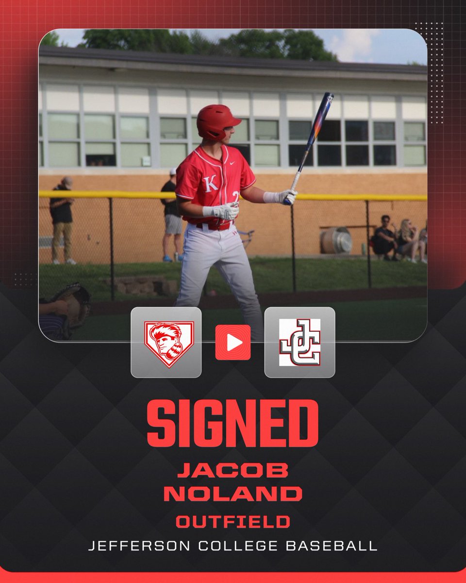 KHS_Baseball17's tweet photo. Congratulations to Jacob Noland for signing with Jefferson College!
#AgentsofKHaoS https://t.co/7l2wlrvvWw