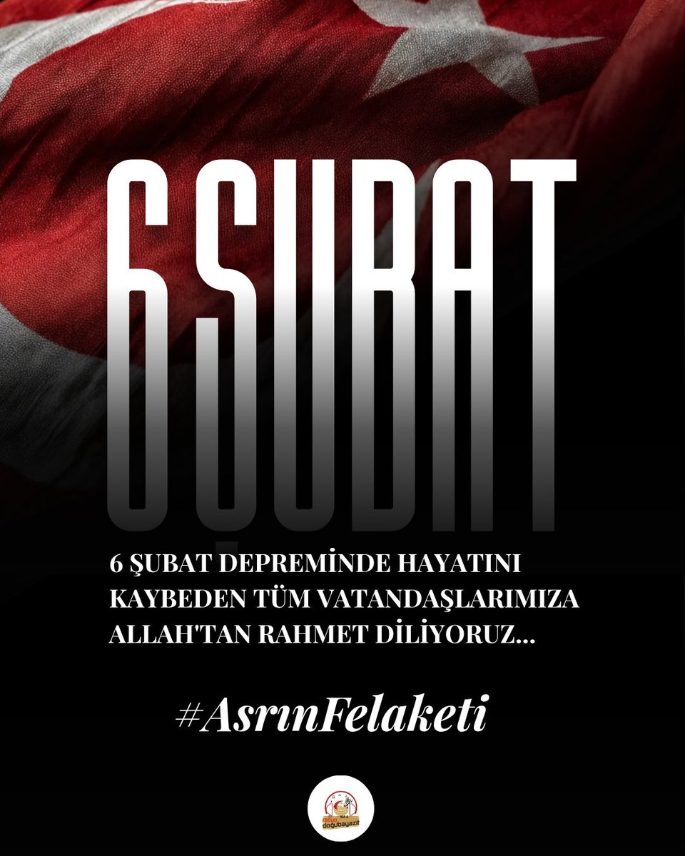 6 Şubat 2023 Depreminde yaşamını yitiren tüm vatandaşlarımıza Allah'tan rahmet diliyoruz.