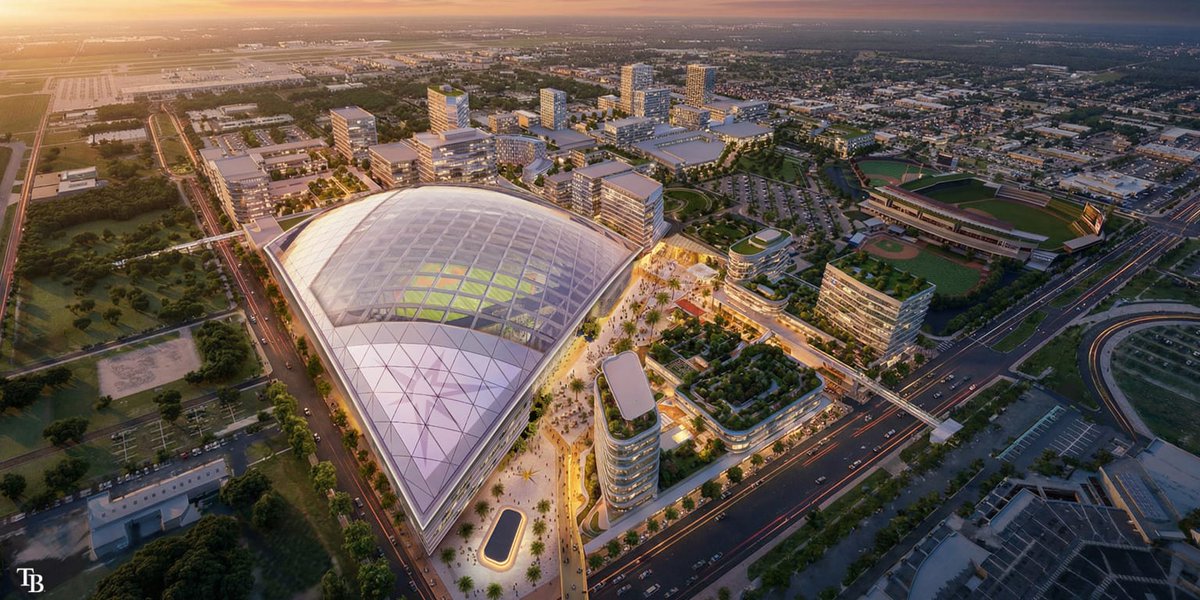 wtbre's tweet image. Tampa Bay Rays Unveil Plans For New Ballpark And Mixed-Use District With $34 Billion Economic Impact: TAMPA, Fla.—The Tampa Bay Rays today released initial renderings of the proposed ballpark and mixed-use district at mlb.com/press-release/…: