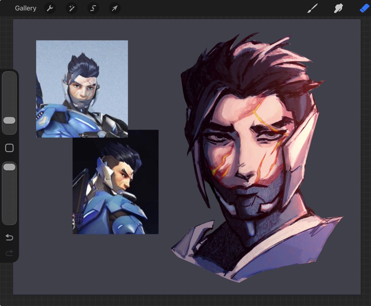 i hope he knows he’s really pretty.. 
#genji