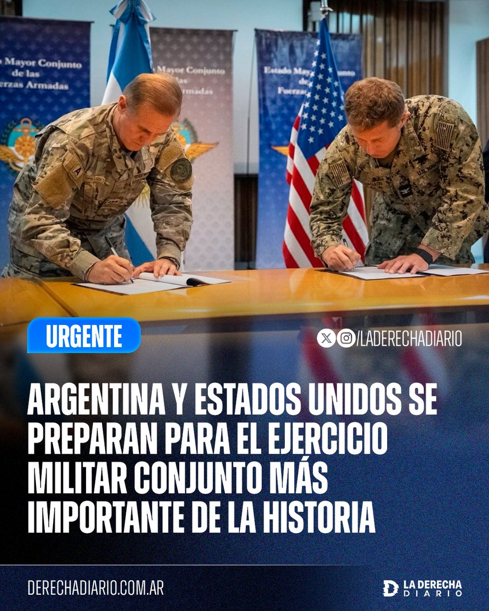 🚨🇦🇷🇺🇸 | SE MEGA VIENE: Los Gobiernos de Argentina y Estados Unidos se preparan para el ejercicio militar conjunto más importante de la historia reciente, denominado "Daga Atlántica", en el que participarán los Boinas Verdes, Comandos Aéreos, Marines estadounidenses y los