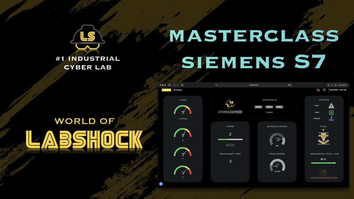☢️ Labshock Masterclass - This Sunday ☢️
First Dive into Siemens S7 - Foundation Level

discord.gg/bpmaQFfW76