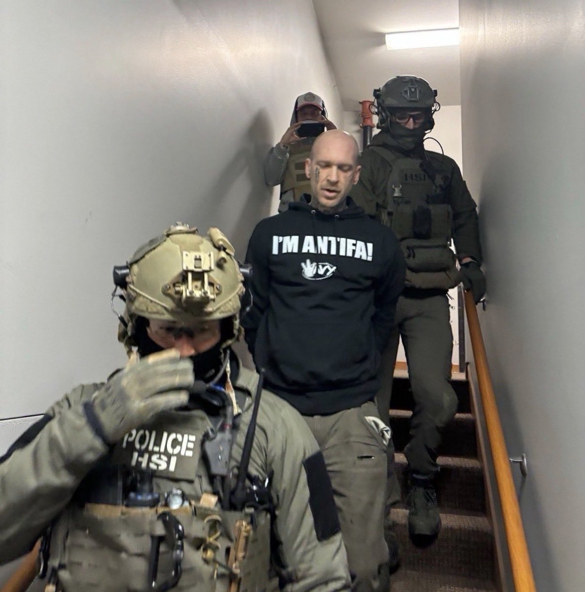 AFpost's tweet image. Minnesota Antifa activist Kyle Wagner has been arrested for threatening ICE agents.

Follow: @AFpost