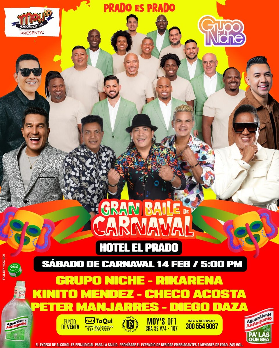 @technoproducciones Logística Oficial de Saneamiento Portátil 
.
Gran Baile de Carnaval Hotel El Prado 2026 !!! 
Sábado 14 de Febrero
Presenta @moysproducciones
.
Alquiler de:
.
🚽 Baños portátiles
.
Más información en: technoproducciones.com
.
#bañosportatiles #barranquilla