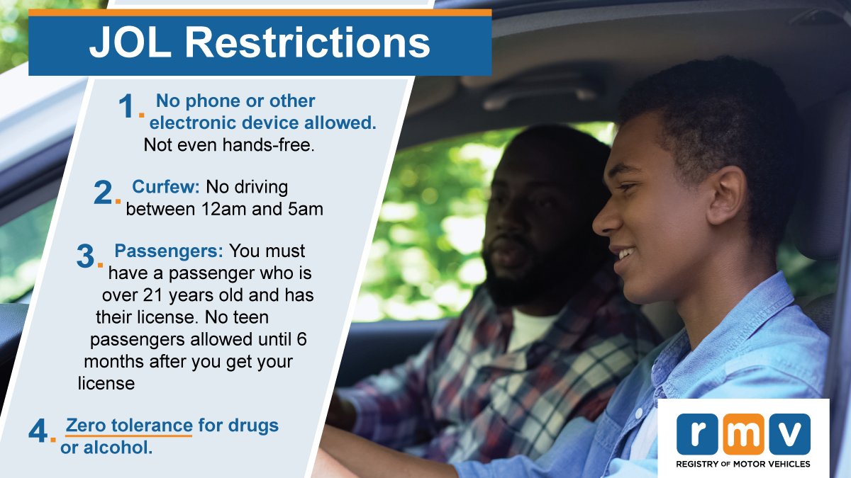 MassRMV's tweet photo. Drivers under 18 are not allowed to use ANY electronic devices. #JustDriveMA Remember it’s the law! https://t.co/pzMgWvfN2P