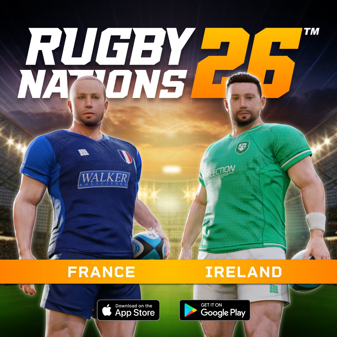 From Paris flair to Irish grit, this clash defines elite rugby.
Every tackle matters. Every point counts.
🏉 Play France vs Ireland in Rugby Nations 26.
#RugbyNations26 #RugbyUnion #RugbyLife