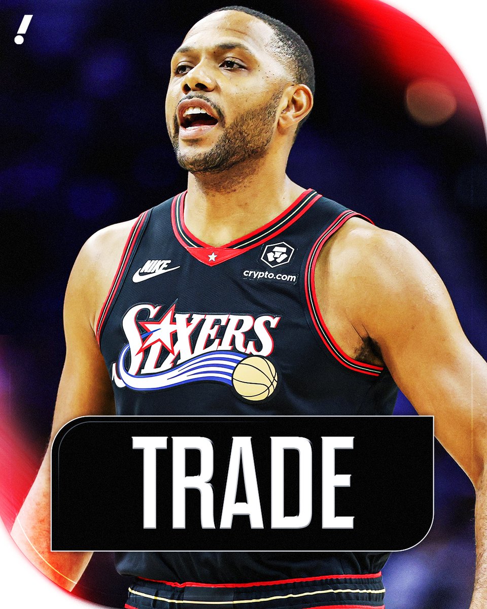 Balldontlie's tweet image. The 76ers are trading Eric Gordon and a 2032 second-round pick swap to the Grizzlies, per @ShamsCharania.