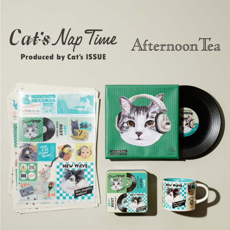 Cat's NapTimeシリーズ第12弾🐈🎶 架空のレコードレーベル「Cat's
