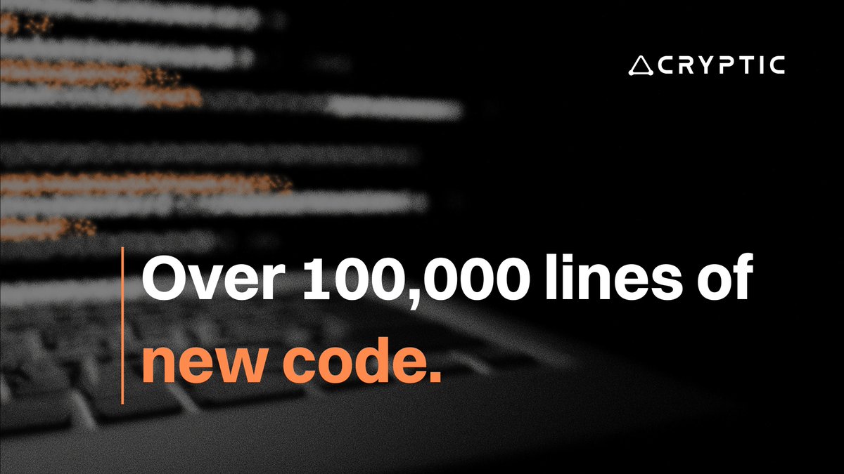 Big updates incoming to the application. Over 100,000 lines of new code are being pushed to our main application branch.

Get ready for a major shift in the Cryptic experience.