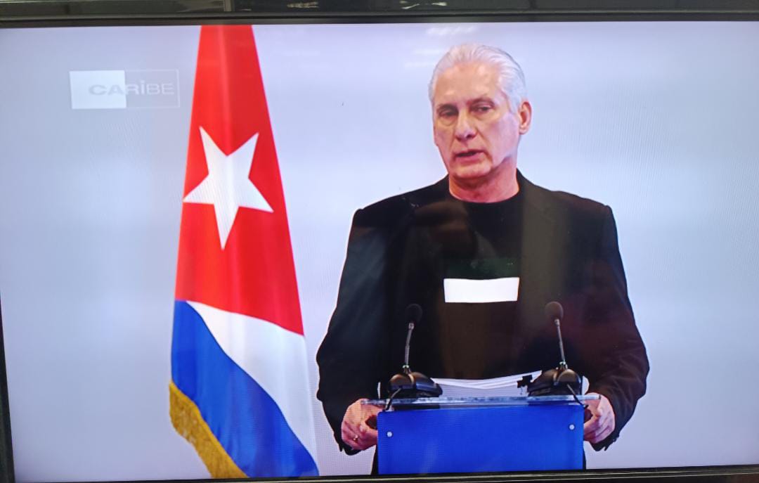 El Presidente Díaz-Canel explica las proyecciones para salir de la actual situación. Se refirió a las valoraciones del Buró Político,  Consejo de Defensa Nacional y el Consejo de Ministros.donde se analizaron las estrategias 
para enfrentar desabastecimiento agudo de combustible.