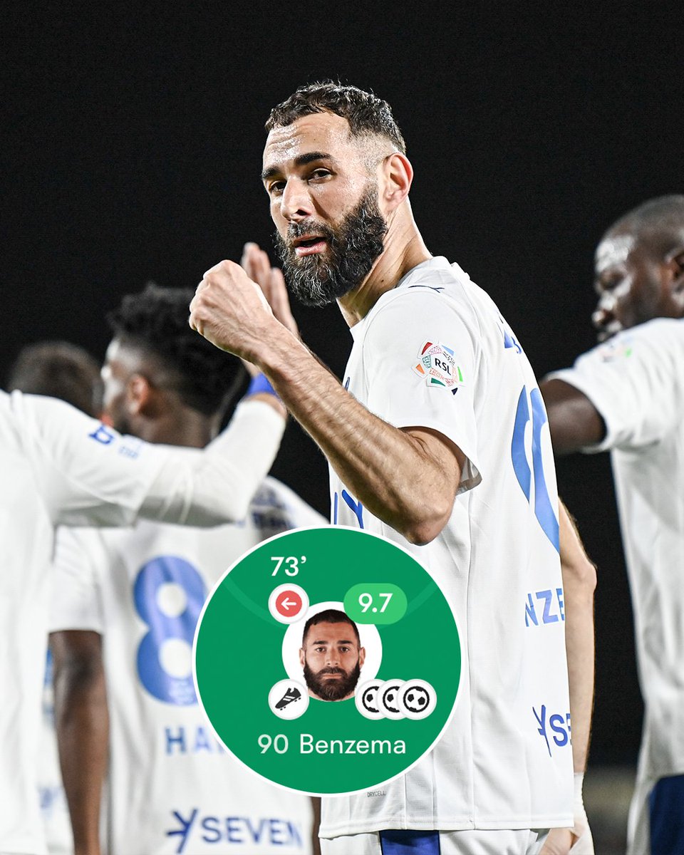 ESPNFC's tweet photo. Not a bad debut for Karim Benzema at Al Hilal 🥶 https://t.co/Y2K0AIEXBd