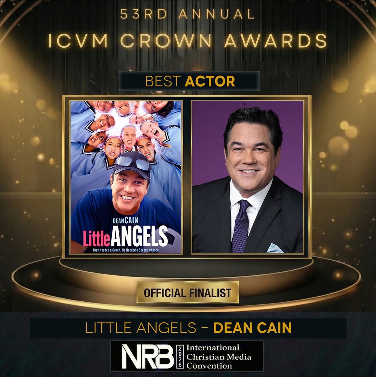 tonichiulli's tweet image. Congratulations @RealDeanCain on being nominated BEST ACTOR in “Little Angels”!!👏🏻👏🏻👏🏻

Best of luck for the win!!!🏆

The 53rd Annual Crown Awards.
nrbconvention.org
The Ceremony: February 18th
Nashville, TN
#ICVM #CrownAwards #FaithFilms