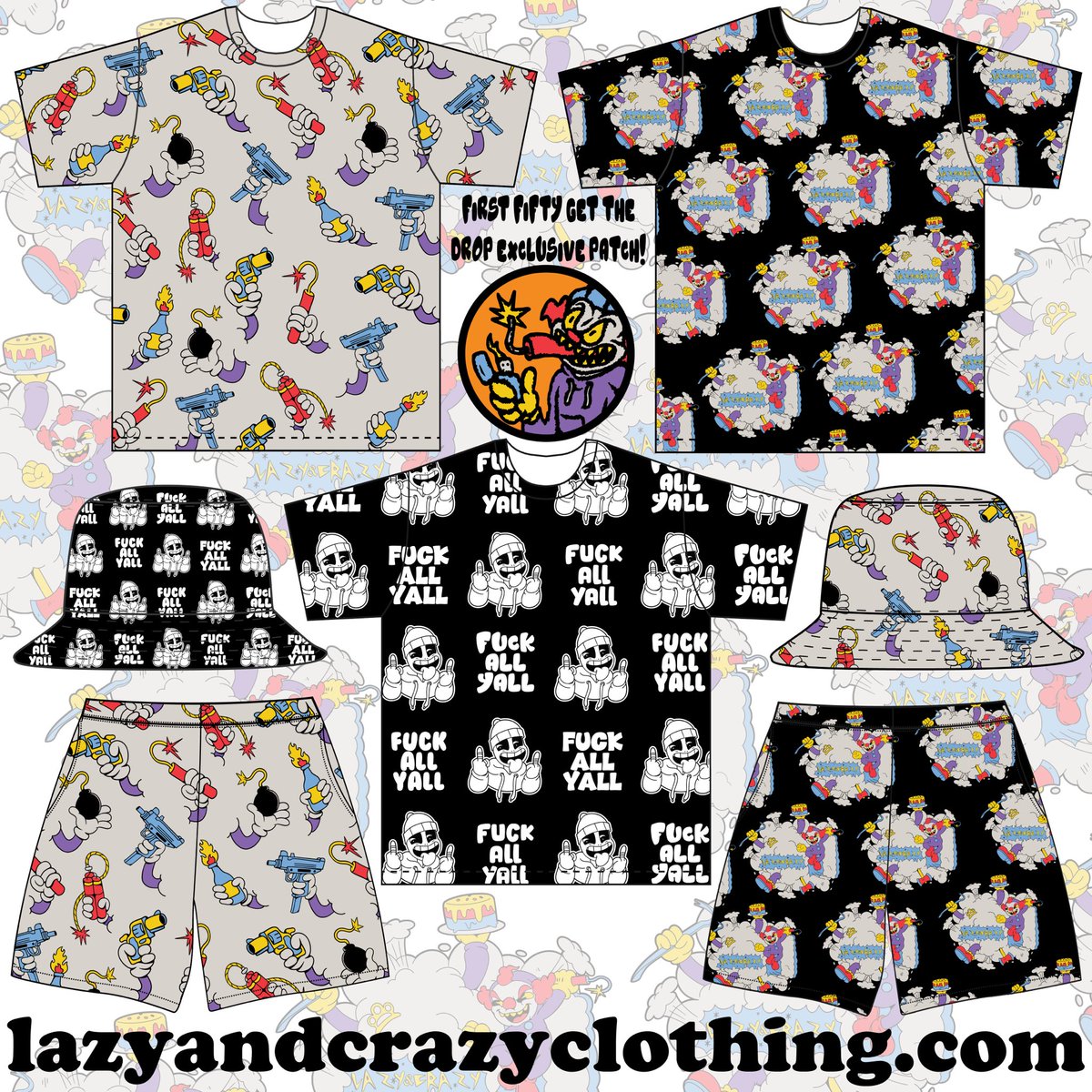 LazyCrazyShaggy's tweet photo. https://t.co/dbNsQBLKkS
LAZY AND CRAZY BRAND NEW FIGHT CLOUD COLLECTION IS LIVE RIGHT NOW!! FOR A LIMITED TIME YOU CAN HOP IN AND BRAWL!! THE FIRST FIFTY TO GRAB SOMETHING GET A DROP EXCLUSIVE PATCH WITH THE PACK!!SHOW LOVE HOMIE &amp; THANK YOU TO EVERYBODY ROCKIN WITH WHAT I CREATE https://t.co/kwDdLNL2Sm