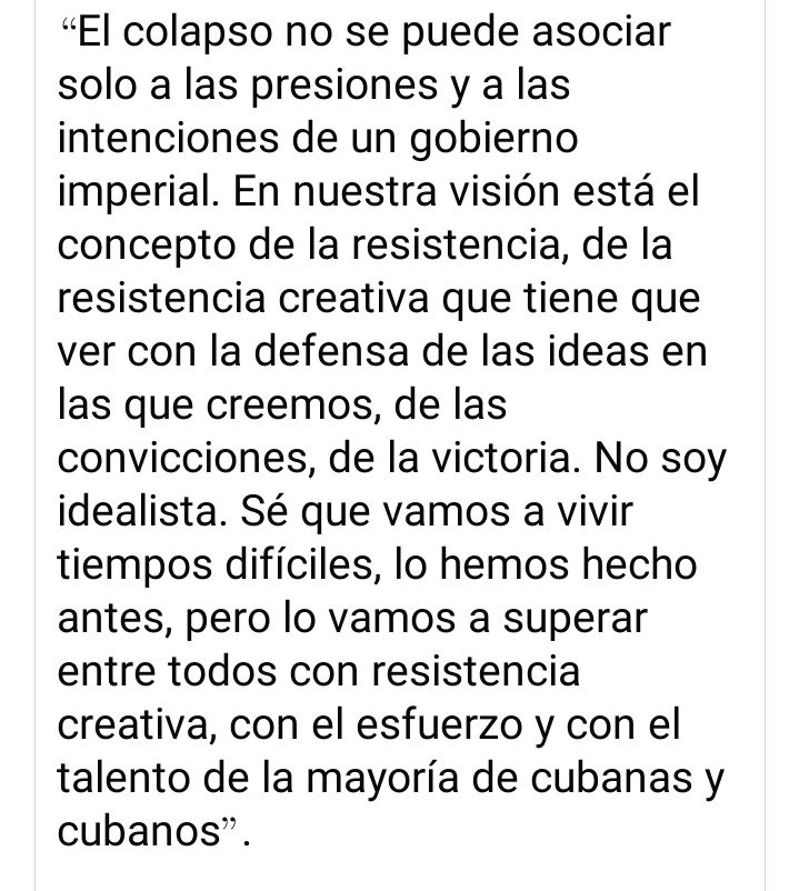 #CubaEstáFirme 
#CubaVencerá 
#CubaNoEstáSola