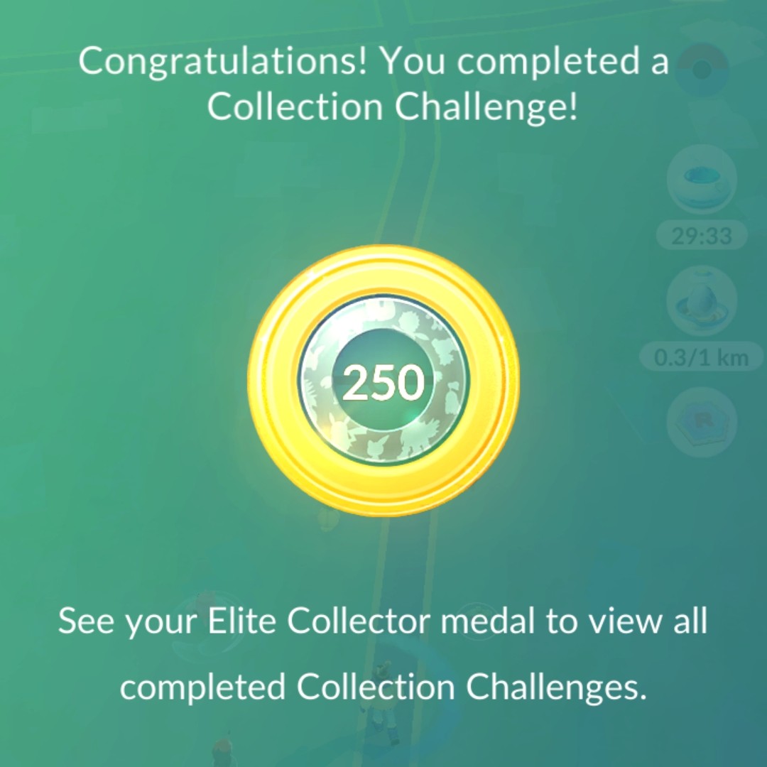 I got the DPhiE250 number! 2️⃣5️⃣0️⃣

How are you doing on Collection Challenges in Pokémon GO? I know I haven't done them all but I think this is most of them! 

Have you completed much more than I have? Fewer?

#PokemonGO