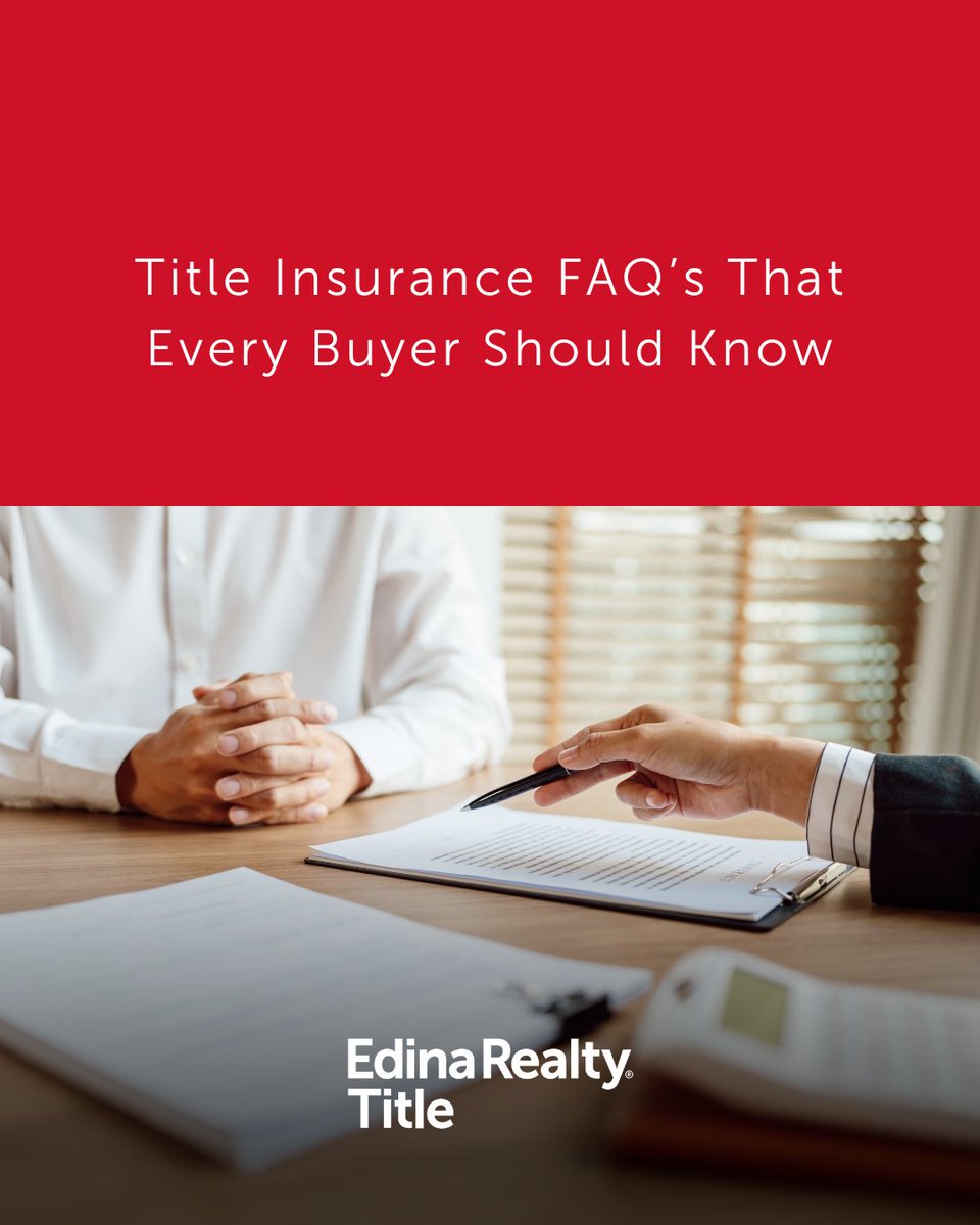 Edina_Realty's tweet photo. Buying a home is one of the biggest investments you'll ever make—which is why protecting it matters. 

We’ve put together answers to some of the most frequently asked questions about title insurance so you can feel confident and informed at every step of the closing process! https://t.co/lzbBZsZRN6