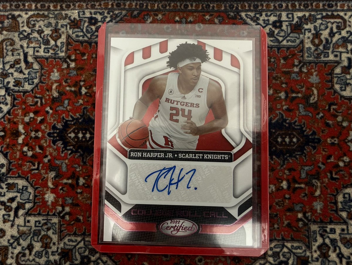 Right after I got this in the mail for my little Rutgers PC. Will always be thankful for the Harper family coming through Rutgers and giving us some NBA players to follow and root for!!!