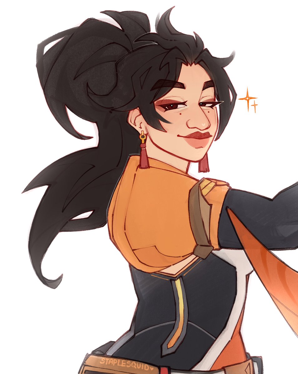 staplesquid's tweet image. 🔥 || the queen we deserve #NOTMYANRAN #overwatch #anran #fanart