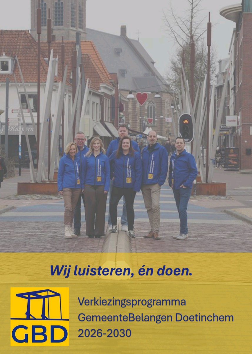 GBD (GemeenteBelangen Doetinchem) tweet media