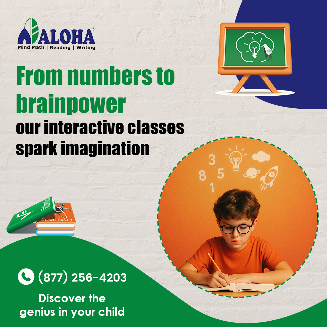 From numbers to brainpower—interactive classes that spark imagination and build confident learners. ALOHA Mind Math helps children learn smarter, not harder.
👉👉alohamindmath.com
📞📞(877) 256-4203
#ALOHAPrograms #Math #Reading #Writing #ALOHA #usa #kids #tutoring